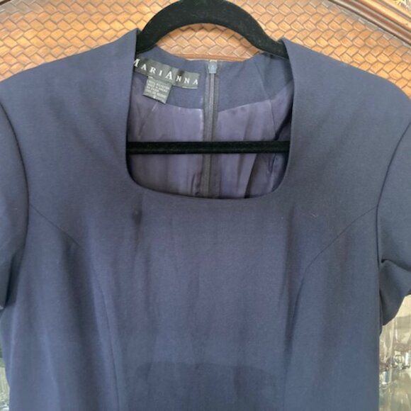 Marianna Navy Blue Maxi Dress - Picture 4 of 6